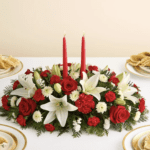 centerpiece holiday flowers